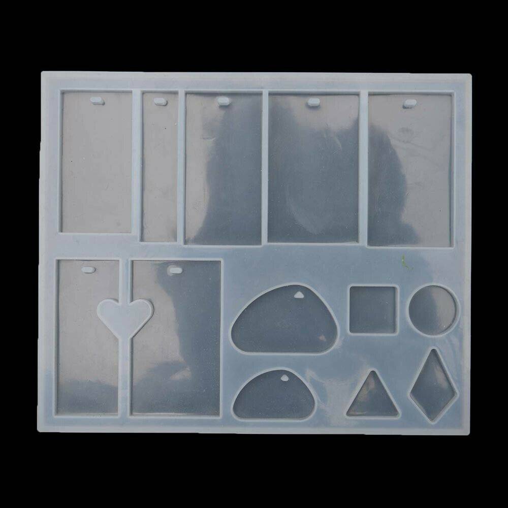 130pcs Silicone Earring Pendant Mold Necklace Jewelry Resin Mould Casting Craft