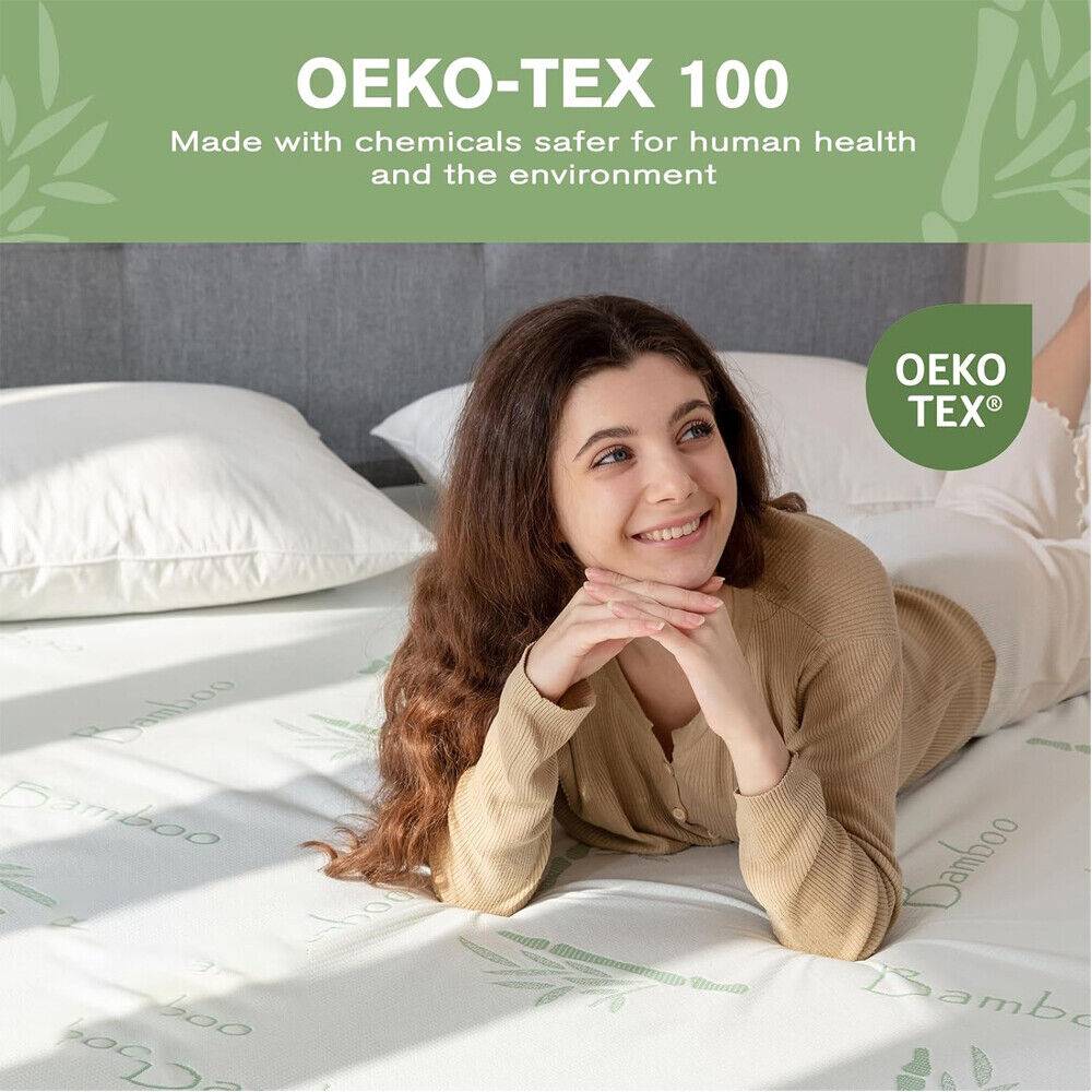 Waterproof Bamboo Fully Fitted Mattress Protector Single KS Double Queen King