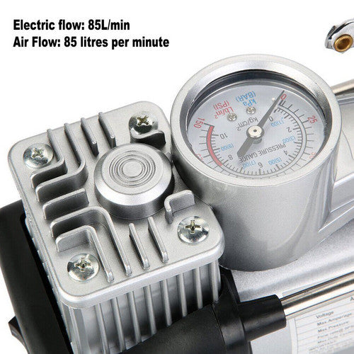 12V 150PSI Car Air Compressor Portable Tyre Deflator Inflator  4WD Car Truck