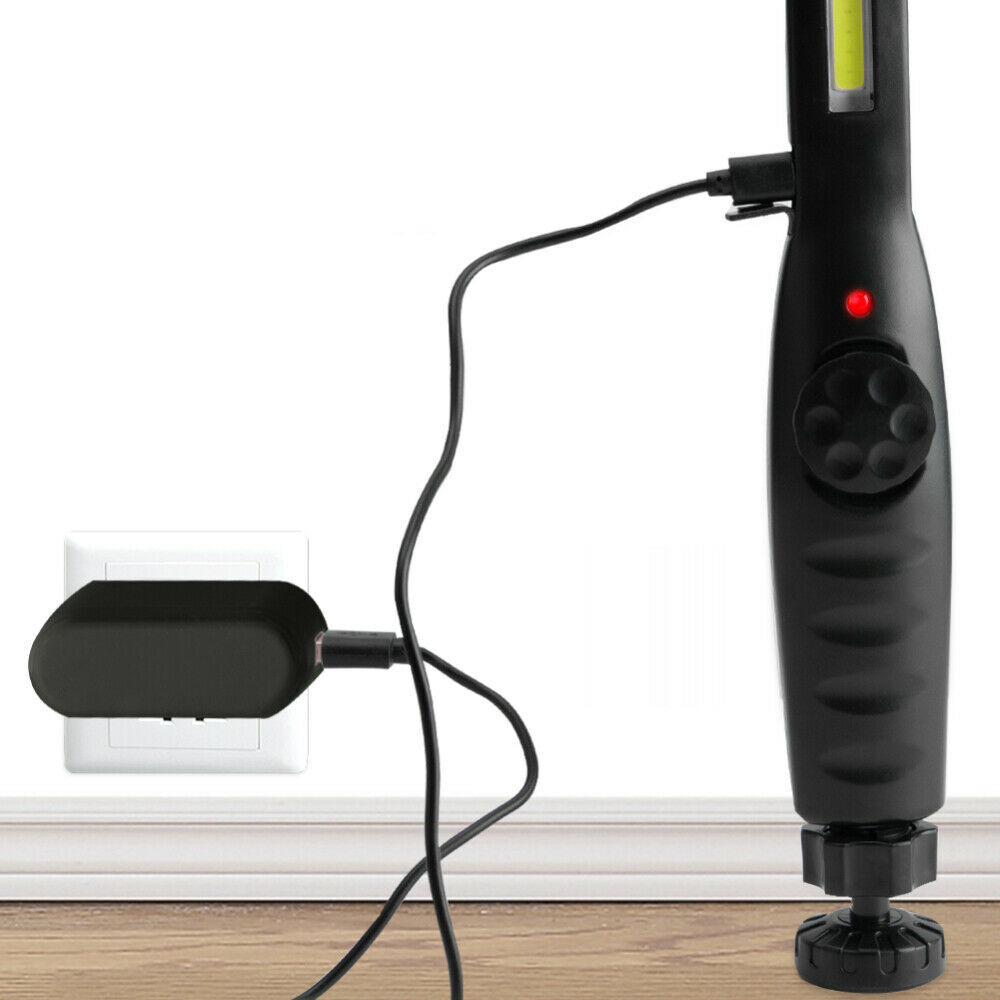 LED USB Rechargeable Work Light Magnetic Flashlight Flexible Cordless Torch Automotive Inspection Emergency Light