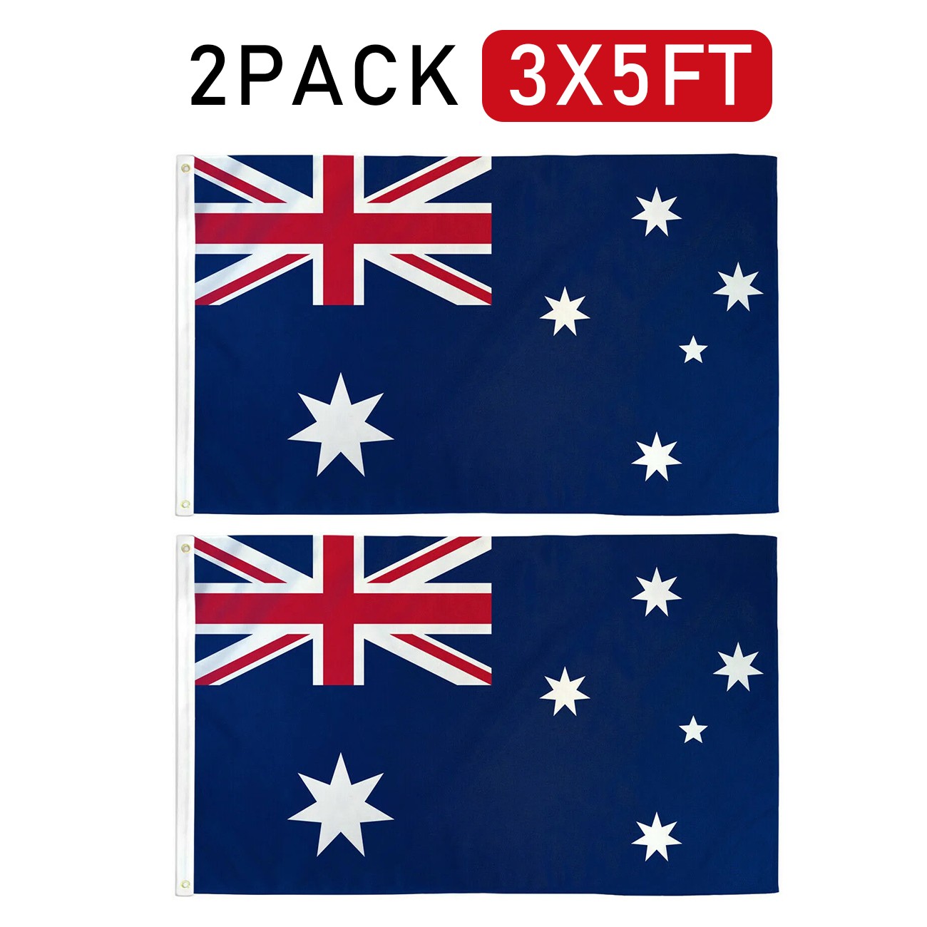 Large Australian Aussie Flag Australia Day OZ Heavy Duty Outdoor 150cm X 90cm AU Flag 3'x5' FT