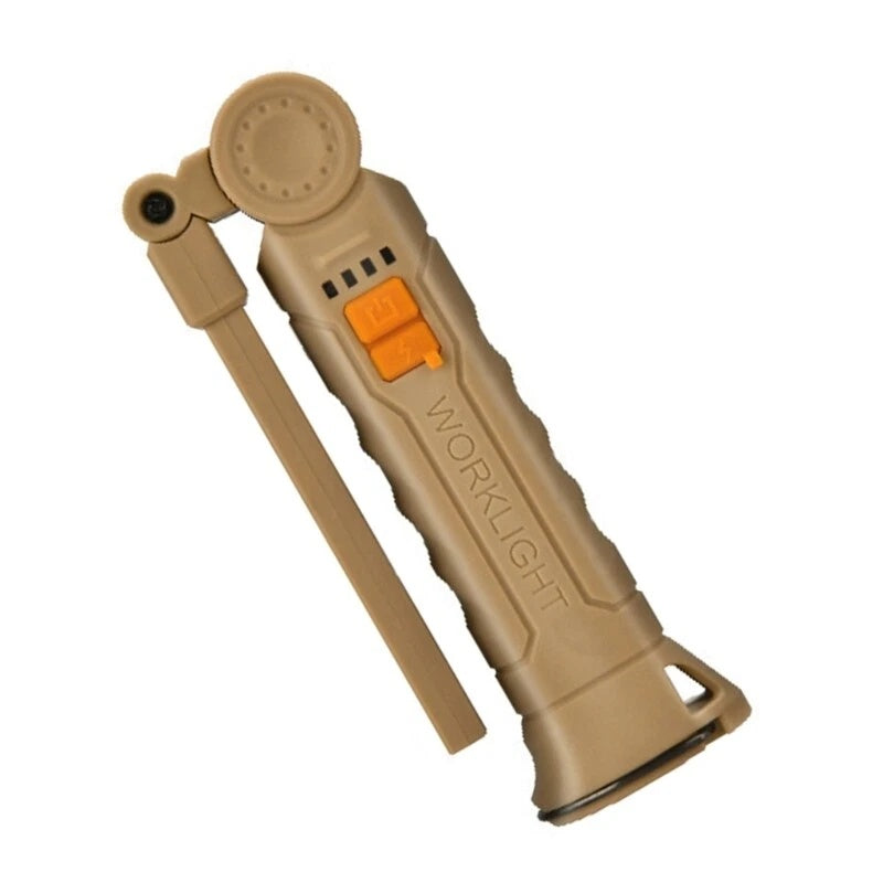 Rechargeable LED COB Work Light Mechanic Flashlight Lamp Magnetic Folding Torch Camping Light