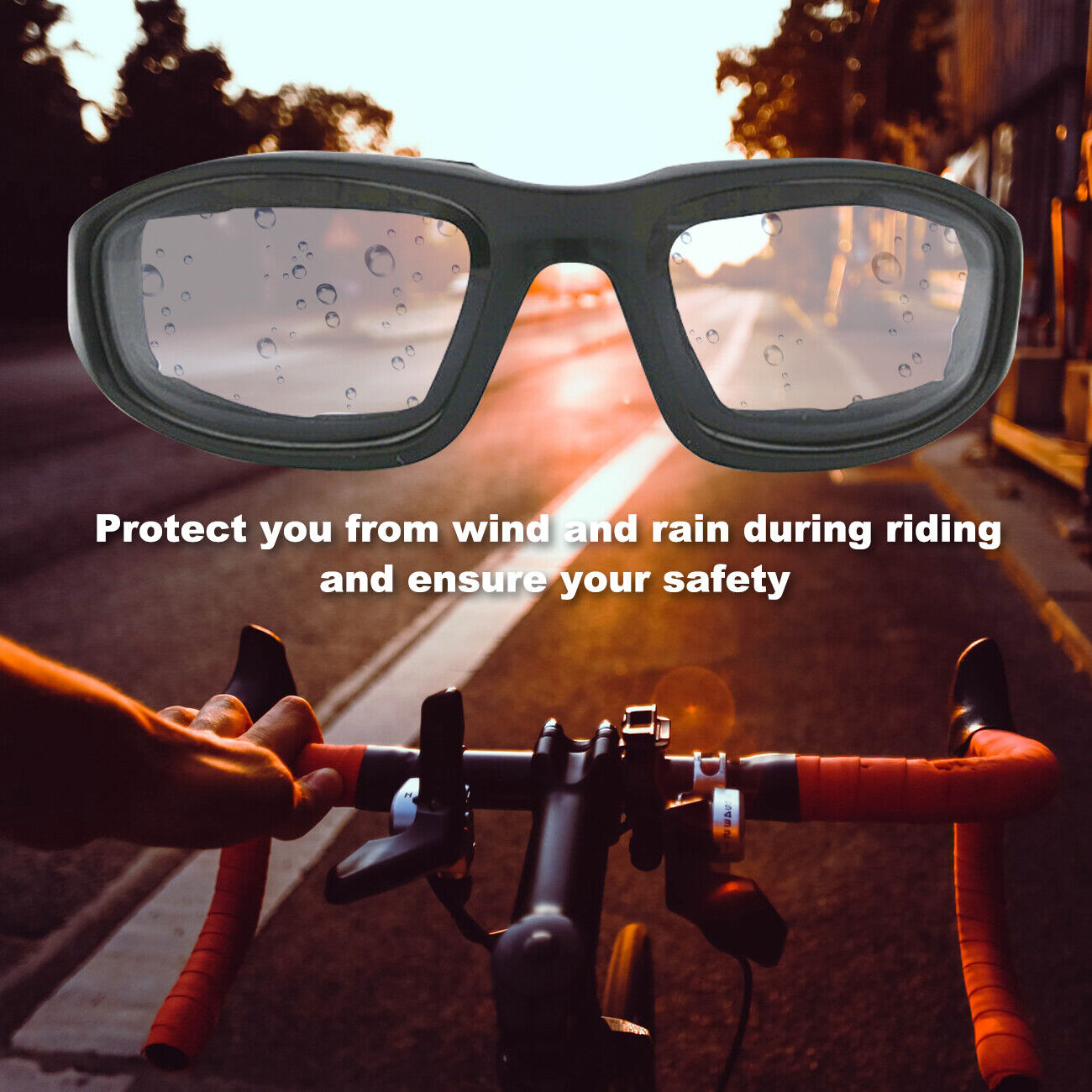 Cycling Sunglasses Chopper Outdoor Sports Glasses For Men Wrap Around UV400 Protection For Fishing Driving Glasses Windproof Biker Goggles
