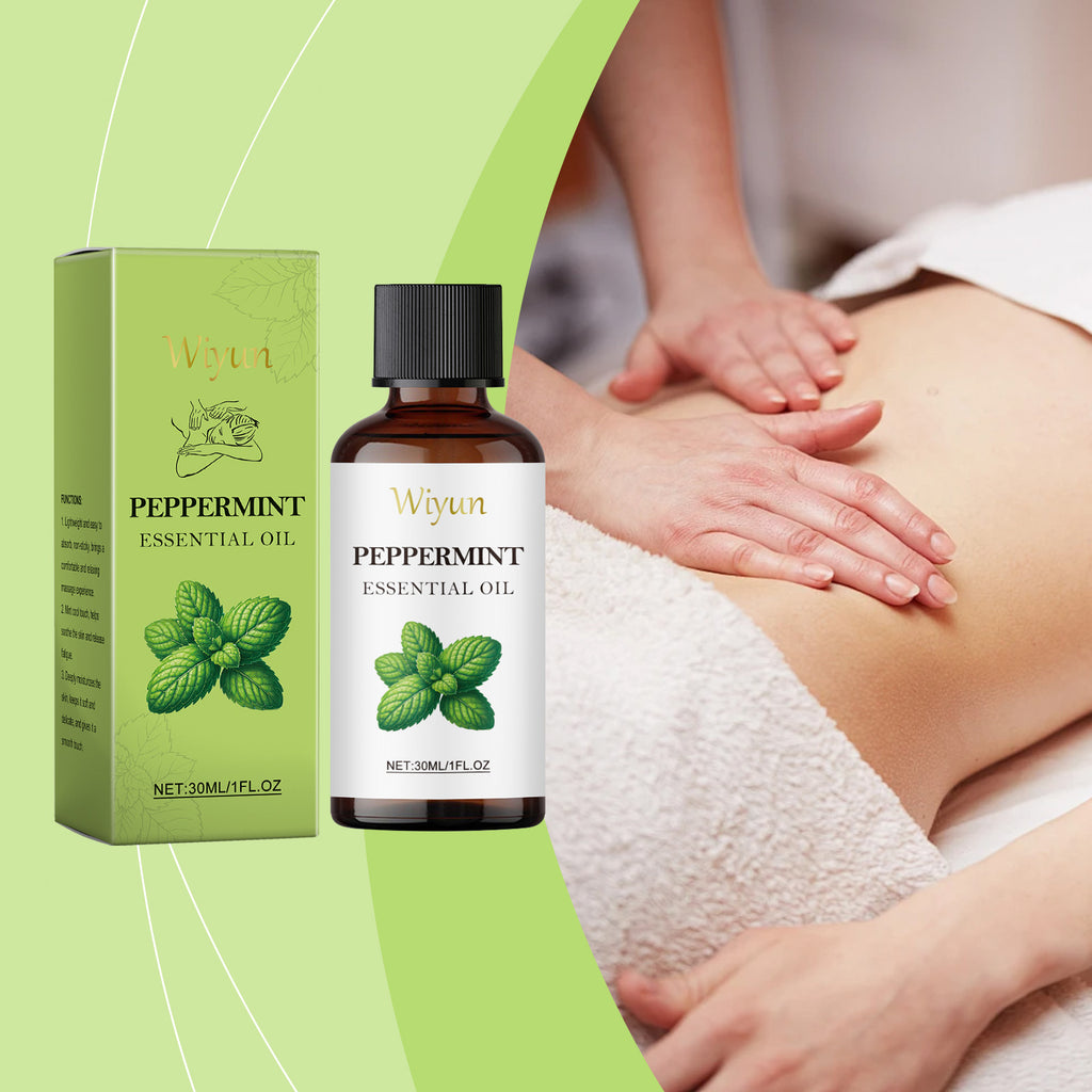 Wiyun Multi-Functional Massage Essential Oil, Moisturizes And Moisturizes The Skin With Delicate Moisturizing And Brightening Mint Cooling Body Oil
