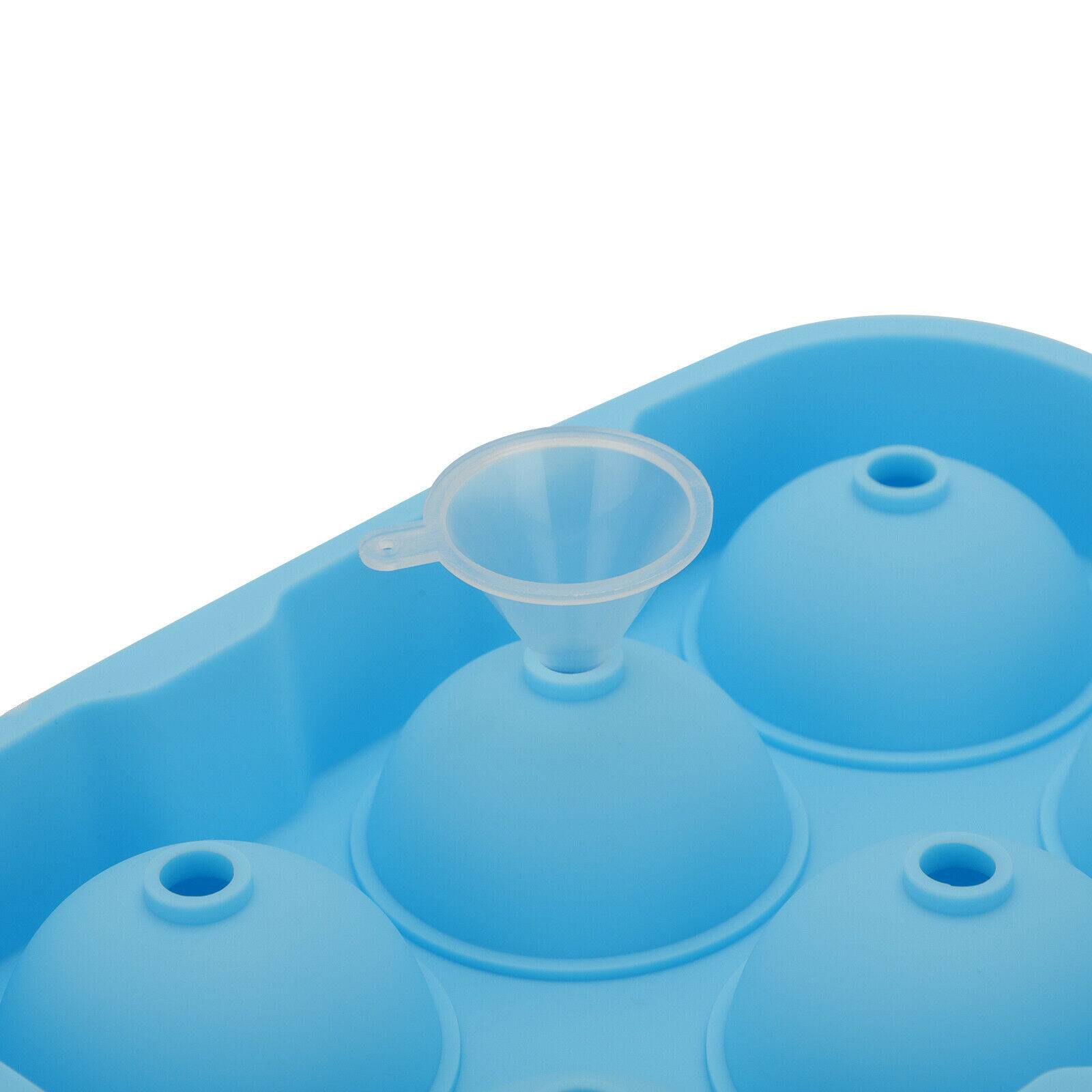 Large Ice Cube Tray Ball Maker Big Silicone Mold Sphere Whiskey Round Mould DIY