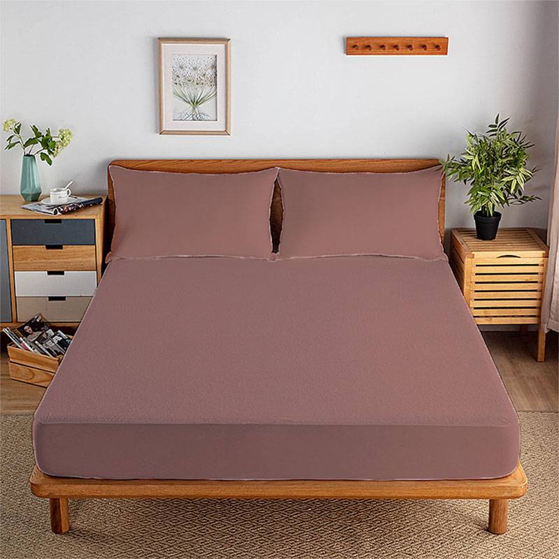 3D Digital Printing Home Textile Bedding Solid Color Series Polyester Bed Sheet