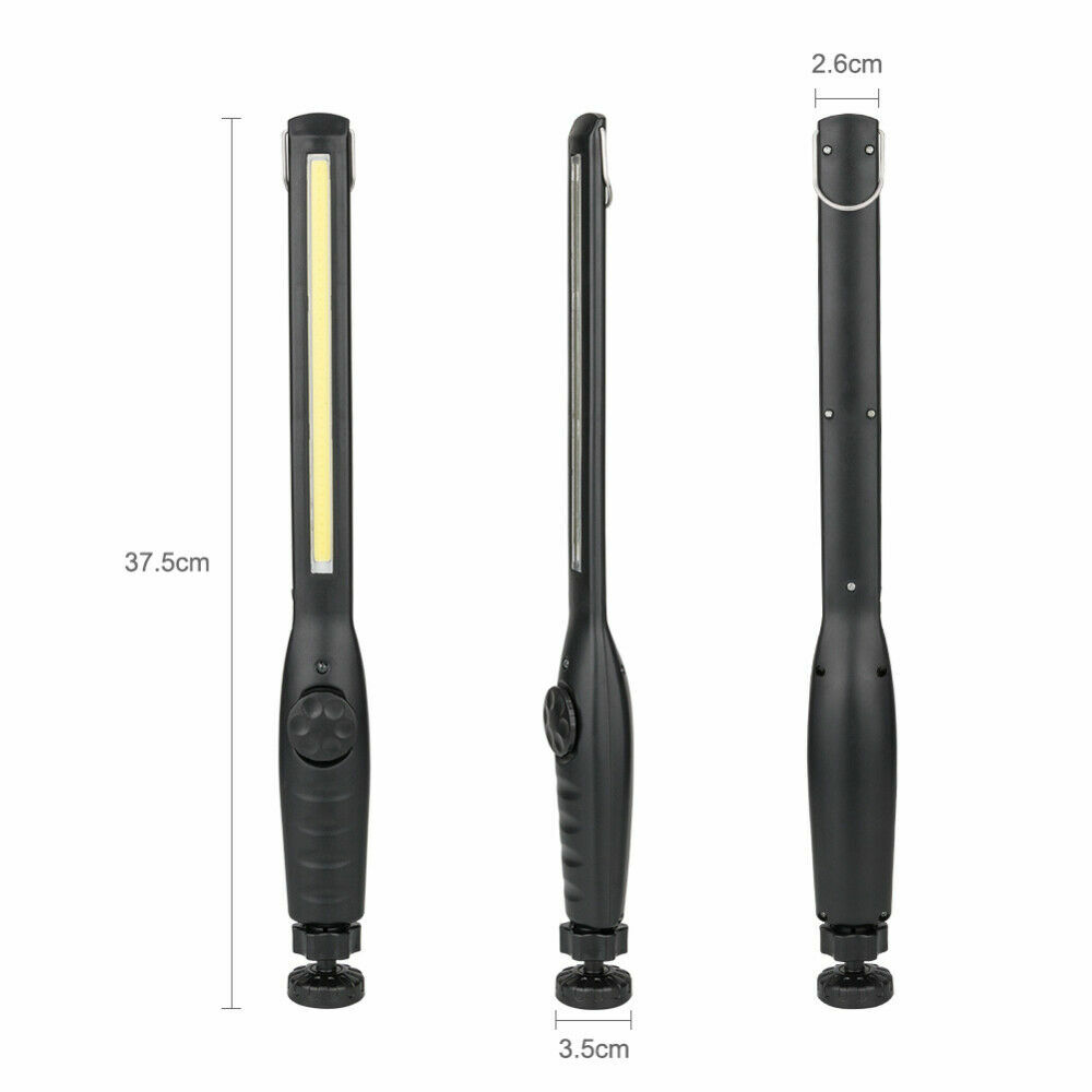 LED USB Rechargeable Work Light Magnetic Flashlight Flexible Cordless Torch Automotive Inspection Emergency Light