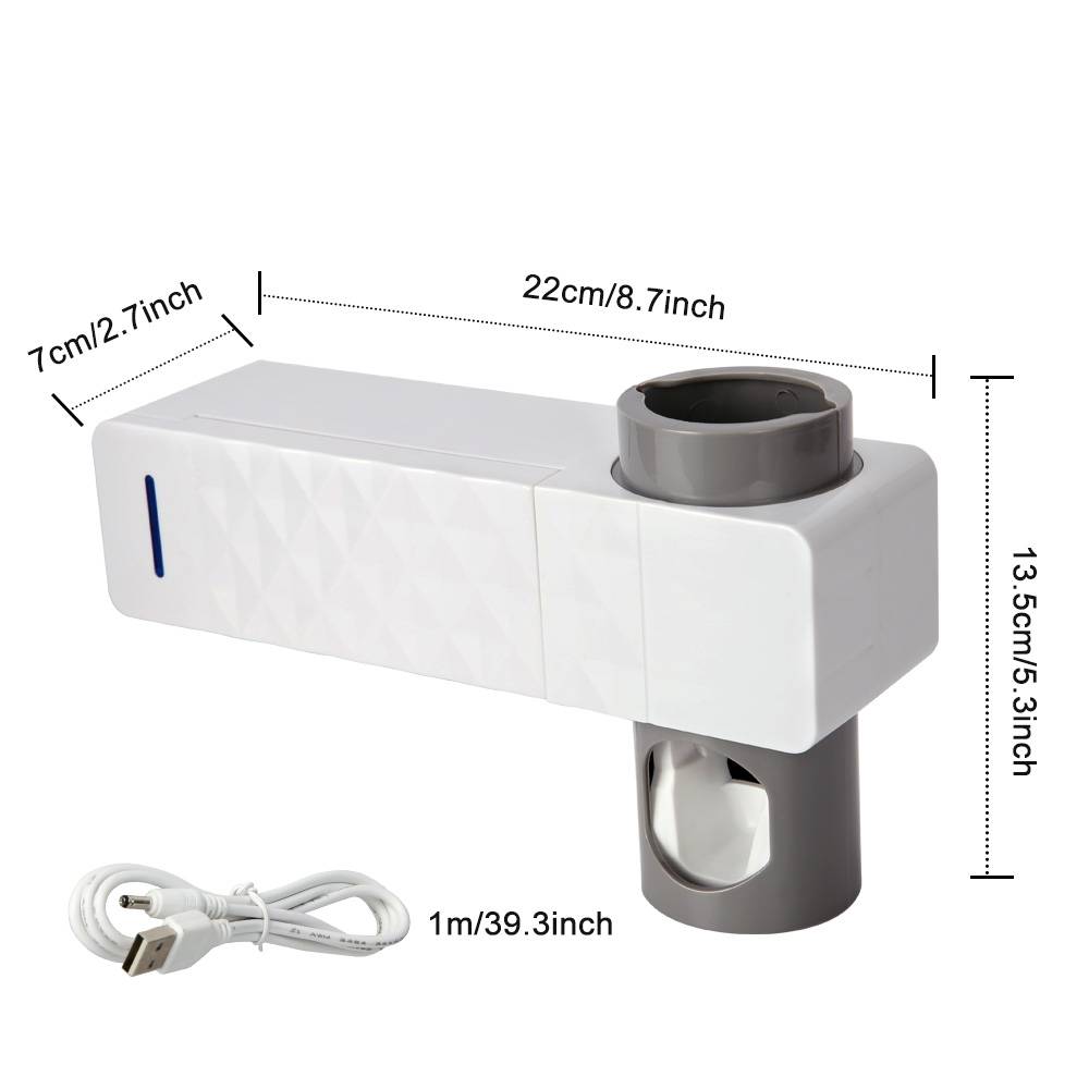 UV Lamp Sterilizer Toothbrush Holder Bathroom Automatic Toothpaste Health Clean