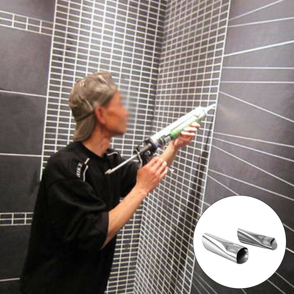 Finisher Caulk Nozzle Applicator Sealant Finishing Scraper Tool