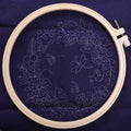 Embroidery Beginners DIY Cross  Kits Pre-Printed Floral Pattern With Hoop