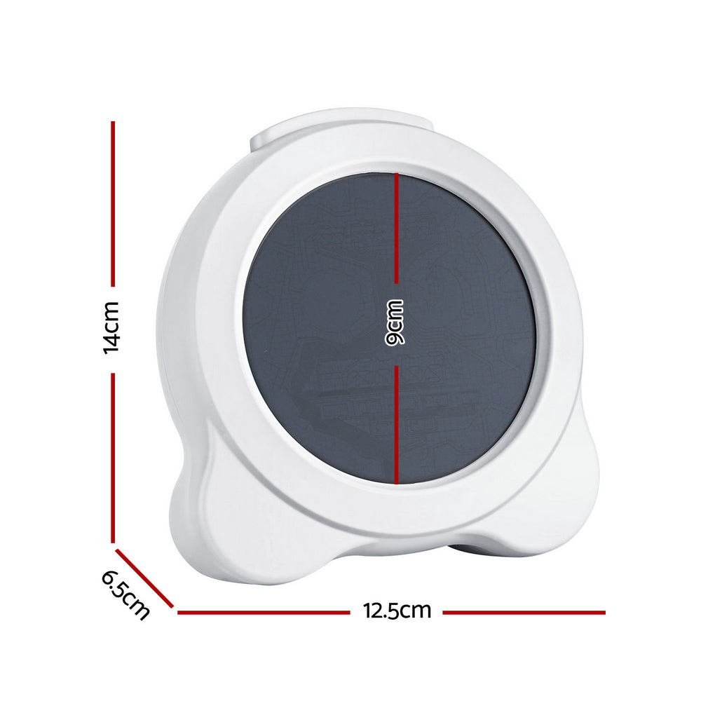 Artiss 3.8" Digital Day Clock Calendar Alarm LCD Display White