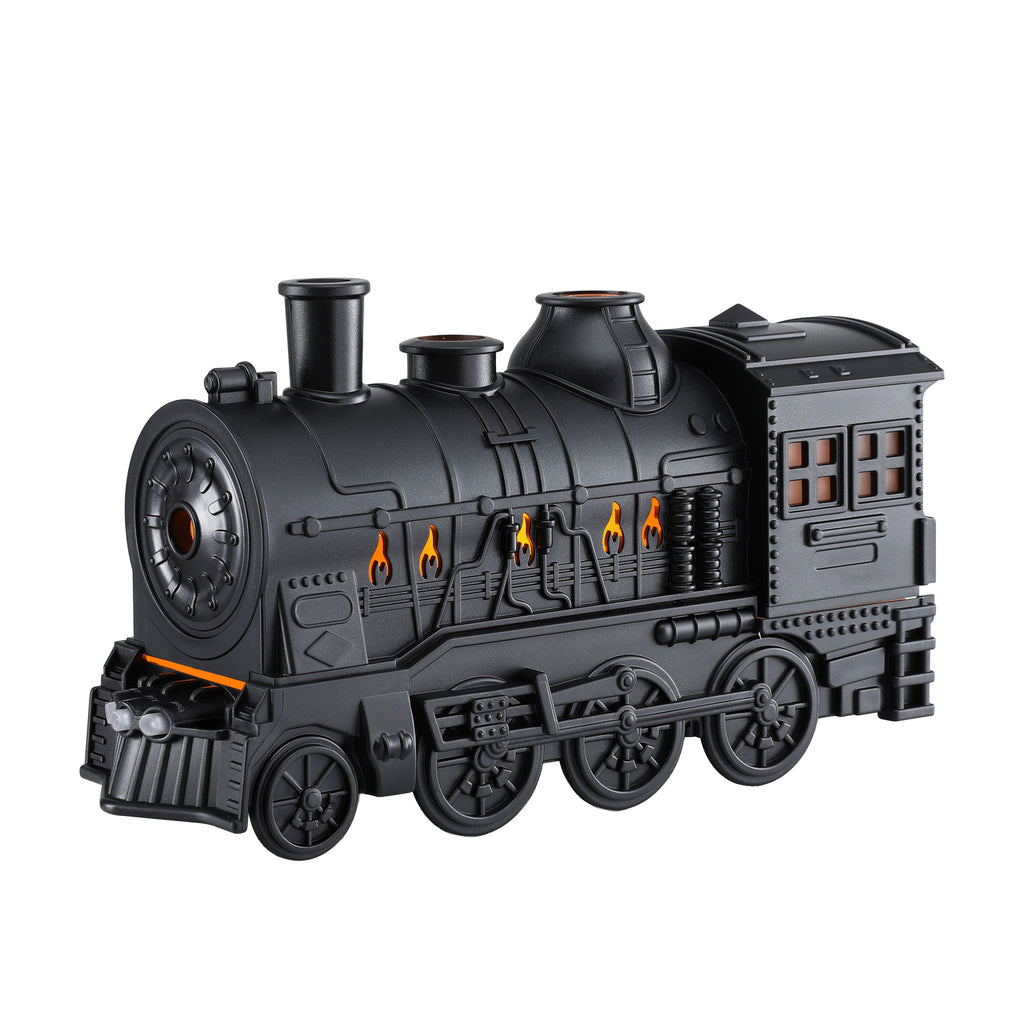Devanti Train Aroma Diffuser Essential Oil Humidifier 300ml Smoke Ring LED Timer