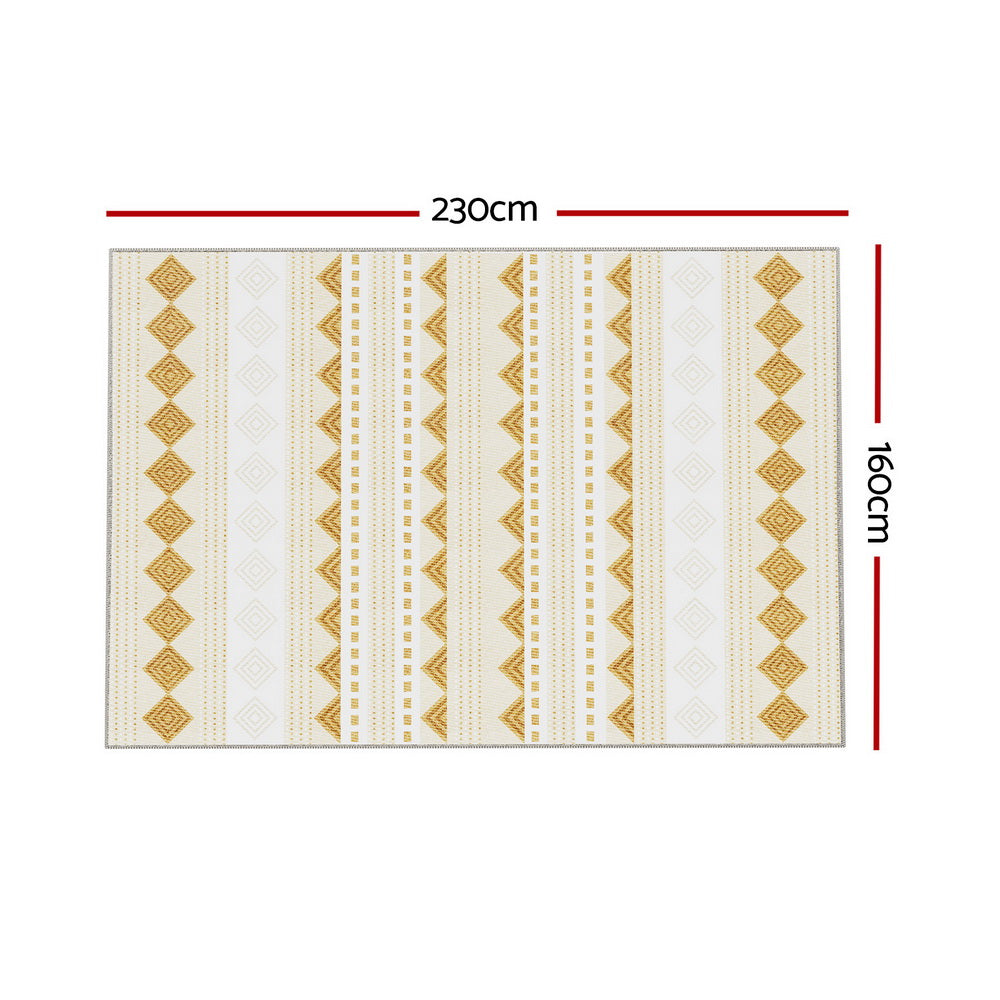 Artiss Rug 160x230cm Area Rug Washable Mat Large Carpet Soft Short Pile Ella
