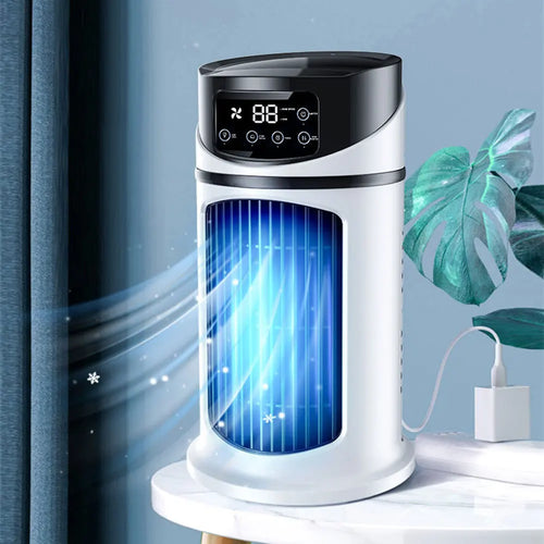 3 in 1 Quiet Cooling Desk Fan 6 Speeds Adjustable Personal Quiet Table Fan Circulation Wind Air Cooler for Home Office Desktop