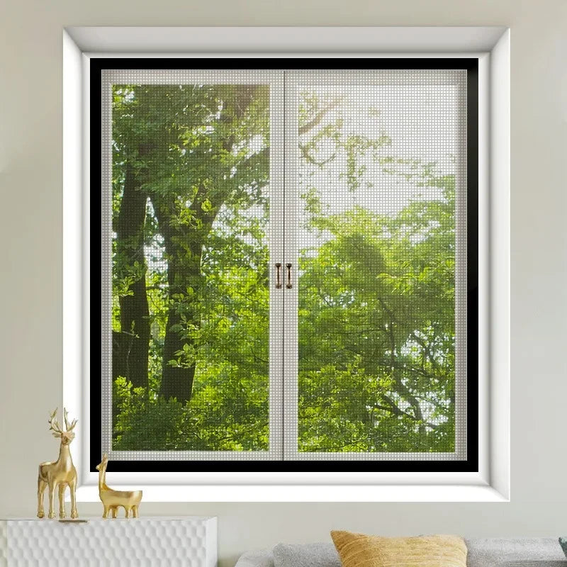 Simple Anti Mosquito No Need to Punch Holes Mosquito Net Window Self-adhesive Type Anti-mosquito Screens Home Textile 2030