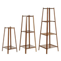 Tiered Bamboo Plant Pot Holder Tall Plant Display Shelf Flower Stand Indoor