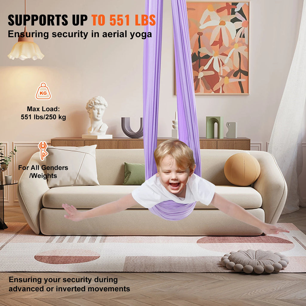 SucceBuy Sensory Swing for Kids3.1Yards Therapy Swing for Child w/Special Needs Cuddle Swing for Child w/ Autism ADHD Aspergers