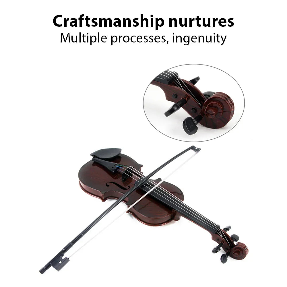 Simulated Violin Music Practice Violin Violin Kit Musical Instrument Performance Props Gifts Adjustable Strings for Beginners