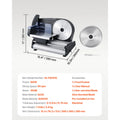SucceBuy Meat Slicer 180 W&7.5 inch Electric Deli Food Slicer Meat Cutter w/ two Premium SUS420 Blades for Meat Cheese Home Use