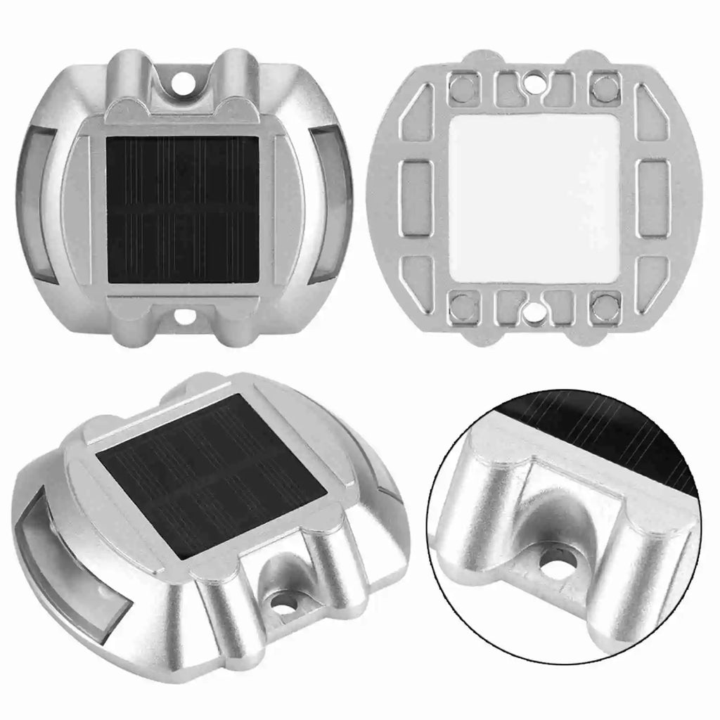 Casting Aluminum Solar Power Water Resistant 6 LED Lamp Wireless Outdoor Road Driveway Pathway Light Pathway Lamp Outdoor Light