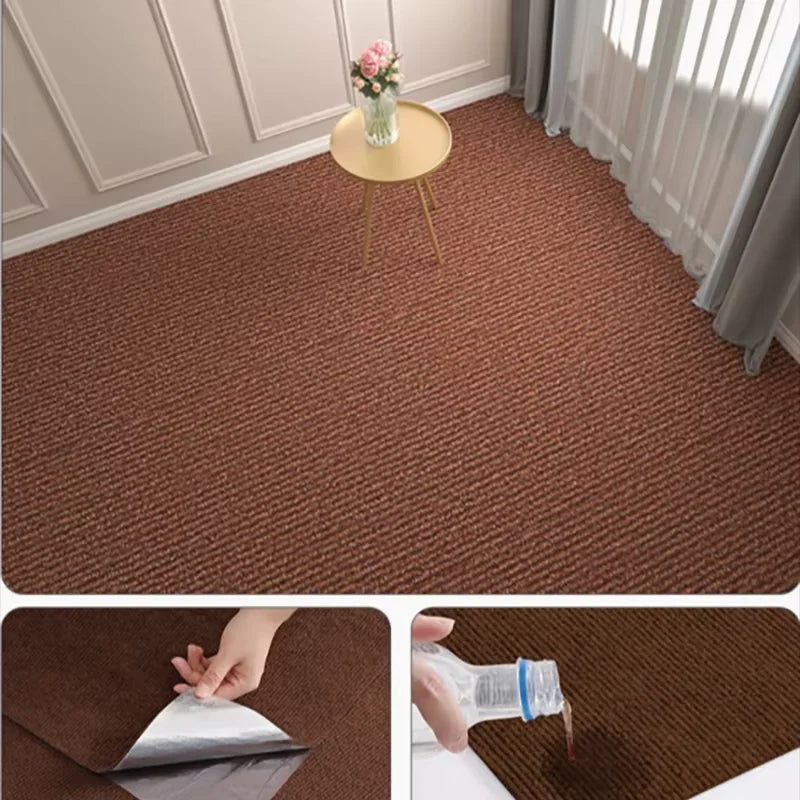40cmX3m Kitchens Bedroom Rug Water Uptake Home Decor Self-adhesive Room Decoration Bathroom Rugs Solid Color Carpet Living Room