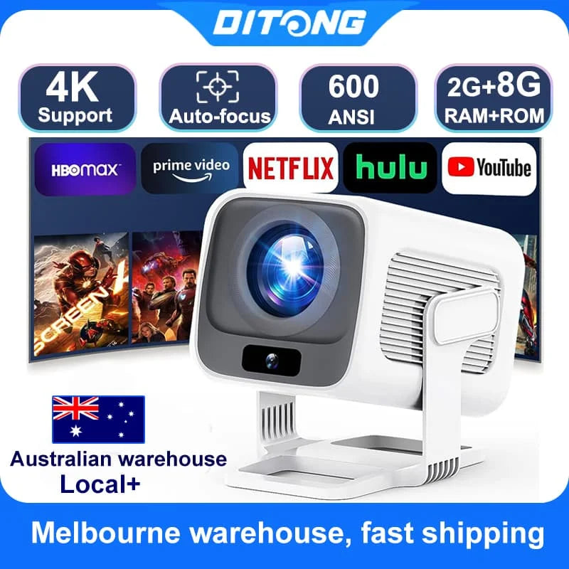 DITONG X3Plus HD projector Native 1080P support 4K WIFI6 BT5.4 Android mini Portable projector led home theater video projector