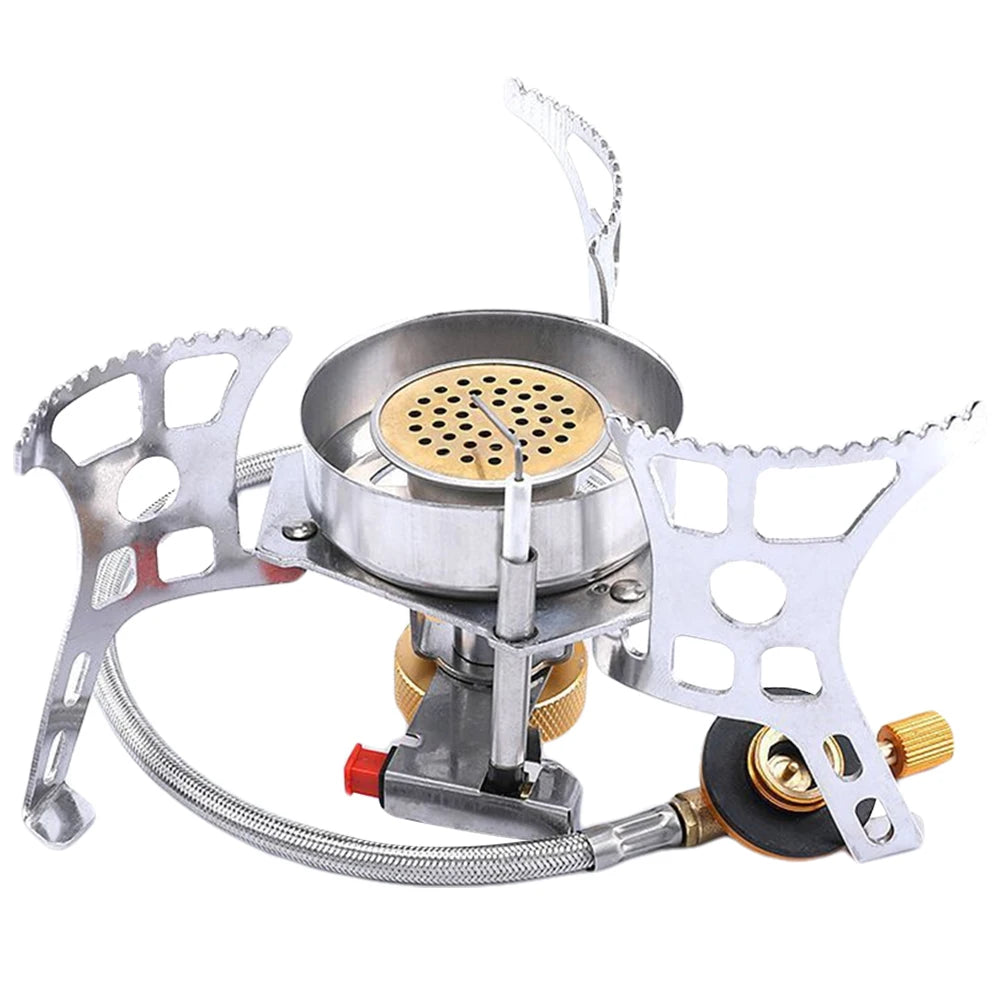 Gas Burner Windproof Portable Gas Stove With Storage Bag Camping Stove For Outdoor Camping Hiking Travelling