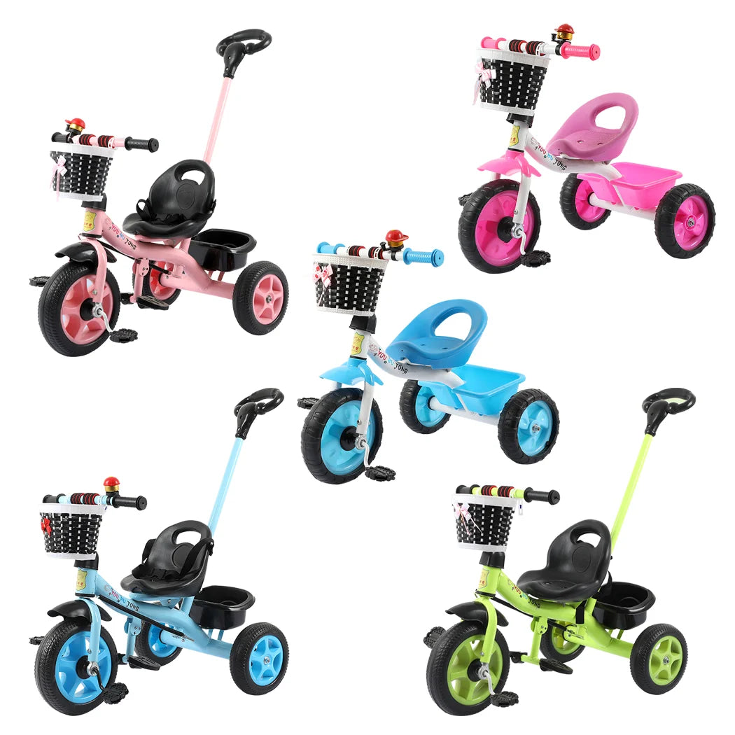 3 Wheel Bike Bicycle Tricycle Trike Basket Ride On Toy Kids/Children/Toddler 3y+
