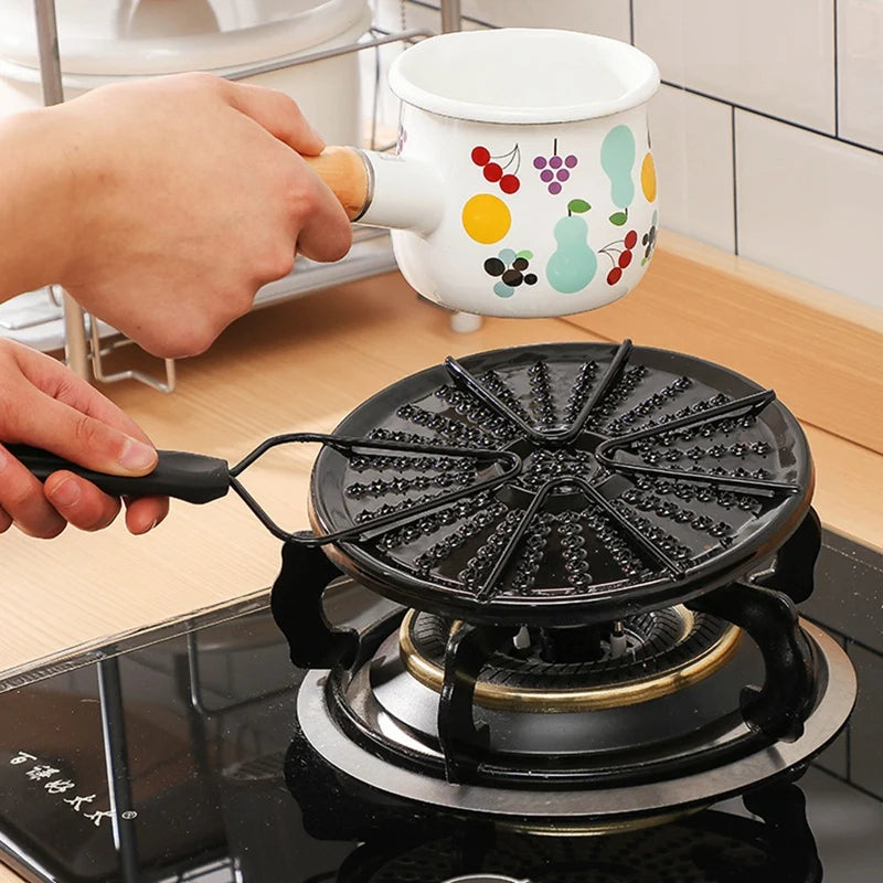 Kitchen Gas Stove Heat Diffuser Plate Reducer Flame Guard Simmer Rings Cooking Heat Distributor For Even Heating