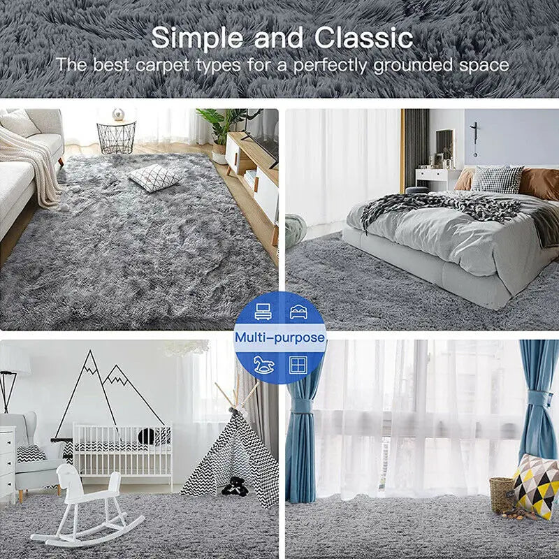 Floor Rug Rug Fluffy Area Carpet Shaggy Soft Large Pads Living Room Bedroom Pad