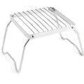 Outdoor Stainless Steel Stove Holder Camping Portable Folding Mini Barbecue Rack Set Pot Holder Baking Tray Holder