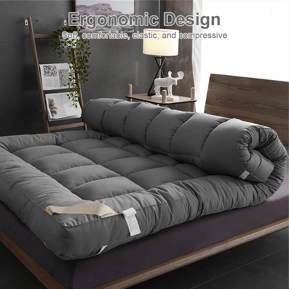 10CM Bedding Luxury Pillowtop Mattress Topper Mat Pad Protector 2024 – ALL SIZES