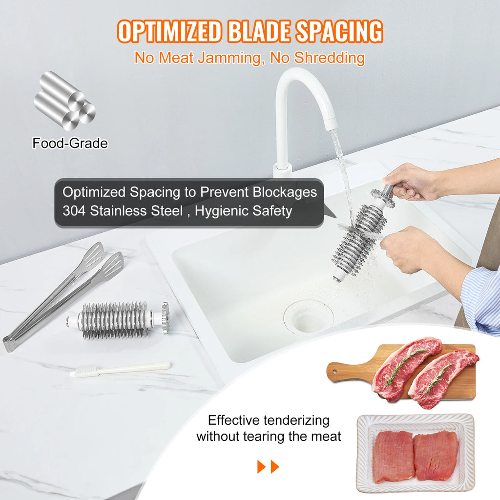 SucceBuy17inch 54Blades Commercial Meat Tenderizer 450W Electric Meat Tenderizer Machine for Pork Chicken Fish