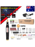 KUAIQU Variable Speed Mini Grinder Set Power Supply Charging Electric Drill Engraving Pen Rotary Tools Kit For Polished Carving