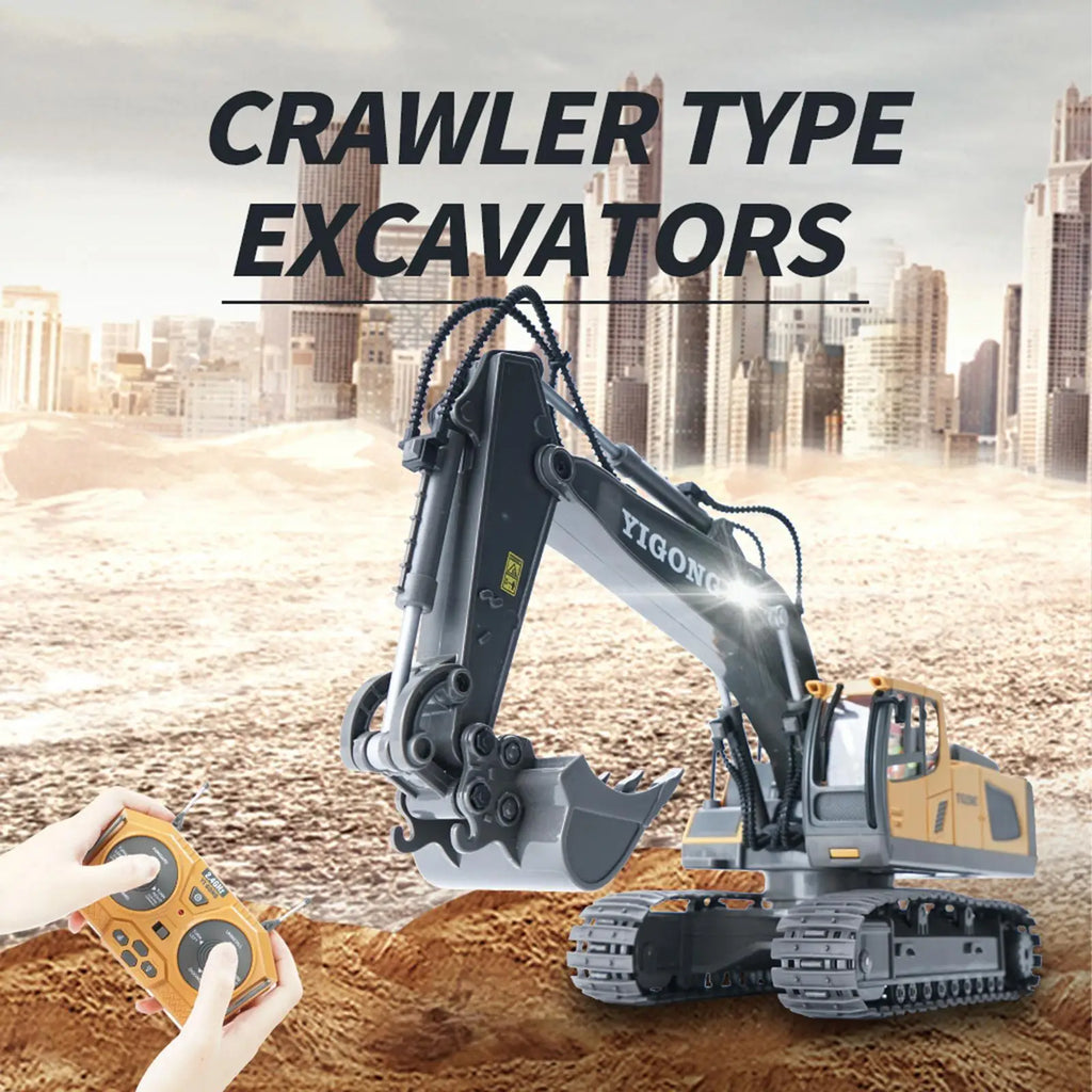 Remote Control Heavy Excavator 1/20 11CH Crawler 2.4G Wireless Electric RC Car