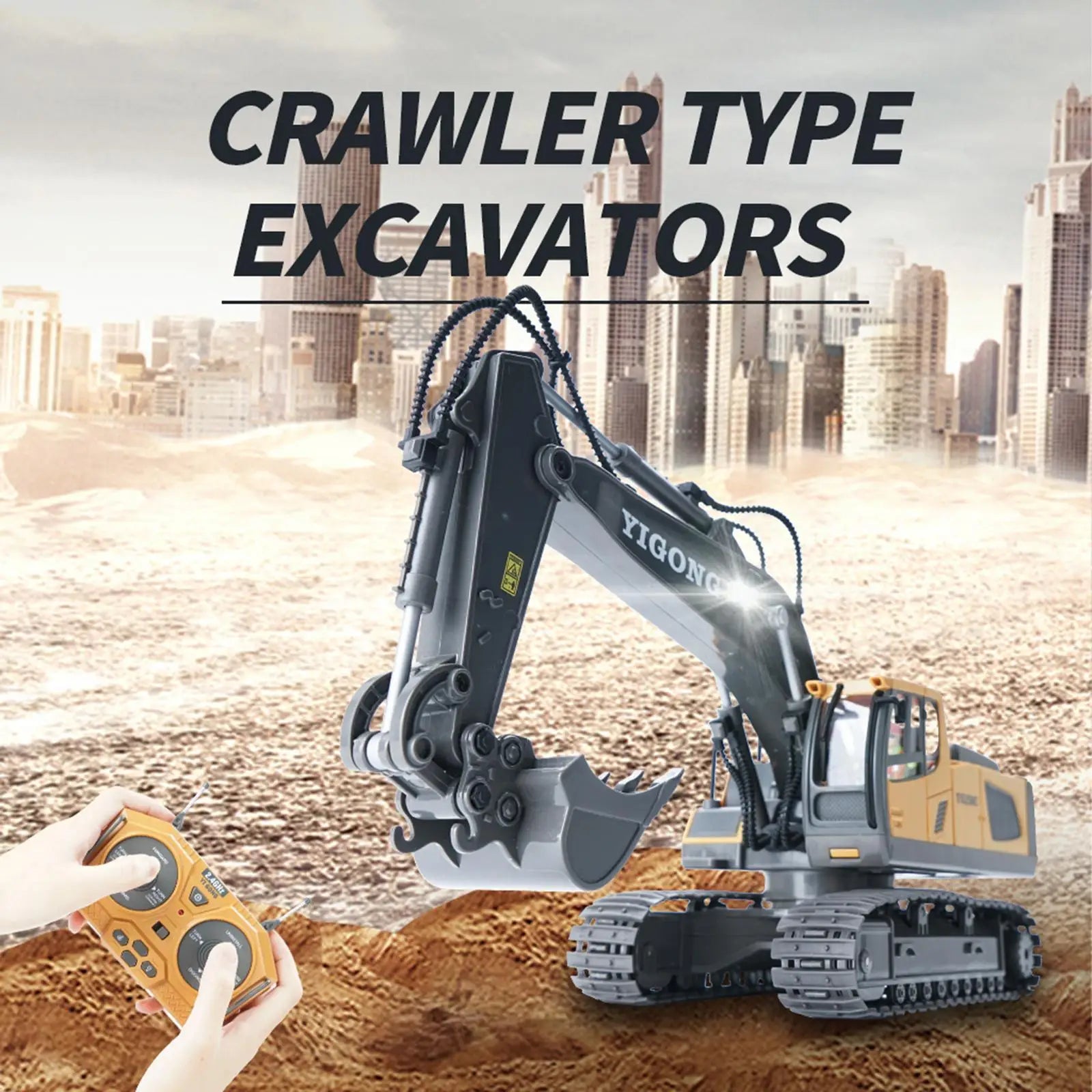 Remote Control Heavy Excavator 1/20 11CH Crawler 2.4G Wireless Electric RC Car
