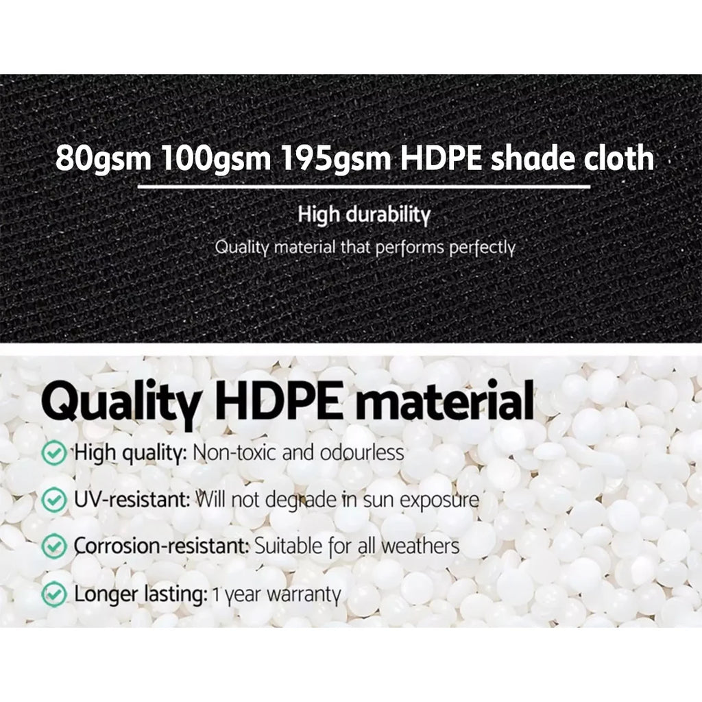 PORIYA UV Mesh Roll 30%, 50%, 90% Sun Shades Outdoor Garden Cover, Instahut Shade Cloth