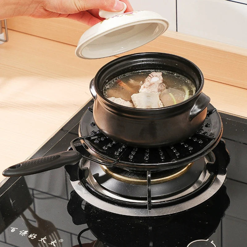 Kitchen Gas Stove Heat Diffuser Plate Reducer Flame Guard Simmer Rings Cooking Heat Distributor For Even Heating