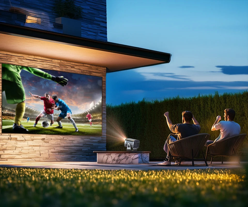 VEVSHAO A12 Projector Mini Portable  LED Video Android 11.0 WIFI 6 Mirror SmartPhone for 1080P 4K Video Home Cinema Projector