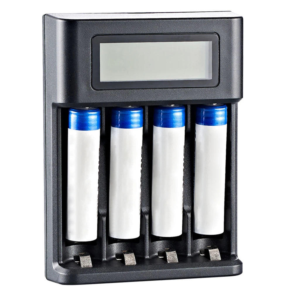 4 Slots LCD Display AA AAA Rechargeable Battery Charger USB Input Fast Charger for NI-MH /NI-CD AA AAA 1.2V Rechargeable Battery