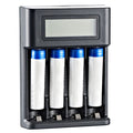 4 Slots LCD Display AA AAA Rechargeable Battery Charger USB Input Fast Charger for NI-MH /NI-CD AA AAA 1.2V Rechargeable Battery