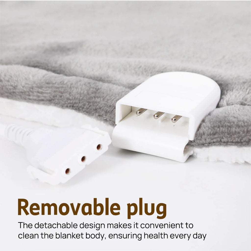 PORIYA Electric Heated Throw Heated Blanket Warm Washable Flannel Heating Blanket