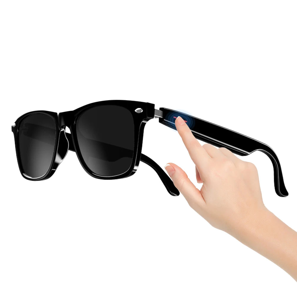 Smart Glasses AI Voice Assistant Camera Glasses BT Audio Glasses (Sunglasses)