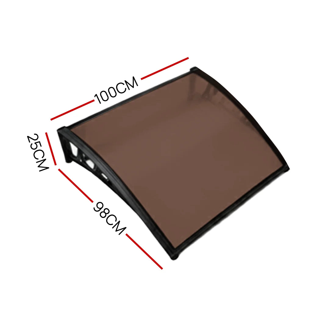 PORIYA Window Door Awning Outdoor Balcony Door Canopy Shelter Rain Cover Wind Shield
