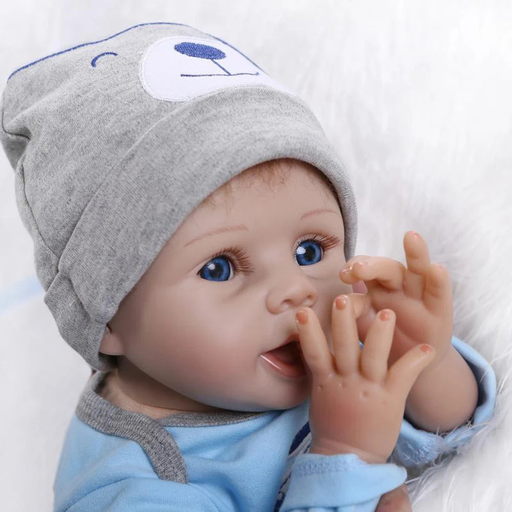 Reborn Toddler Dolls 22 inch Soft Silicone Vinyl Realistic Reborn Dolls Girls For Gifts and Collectibles