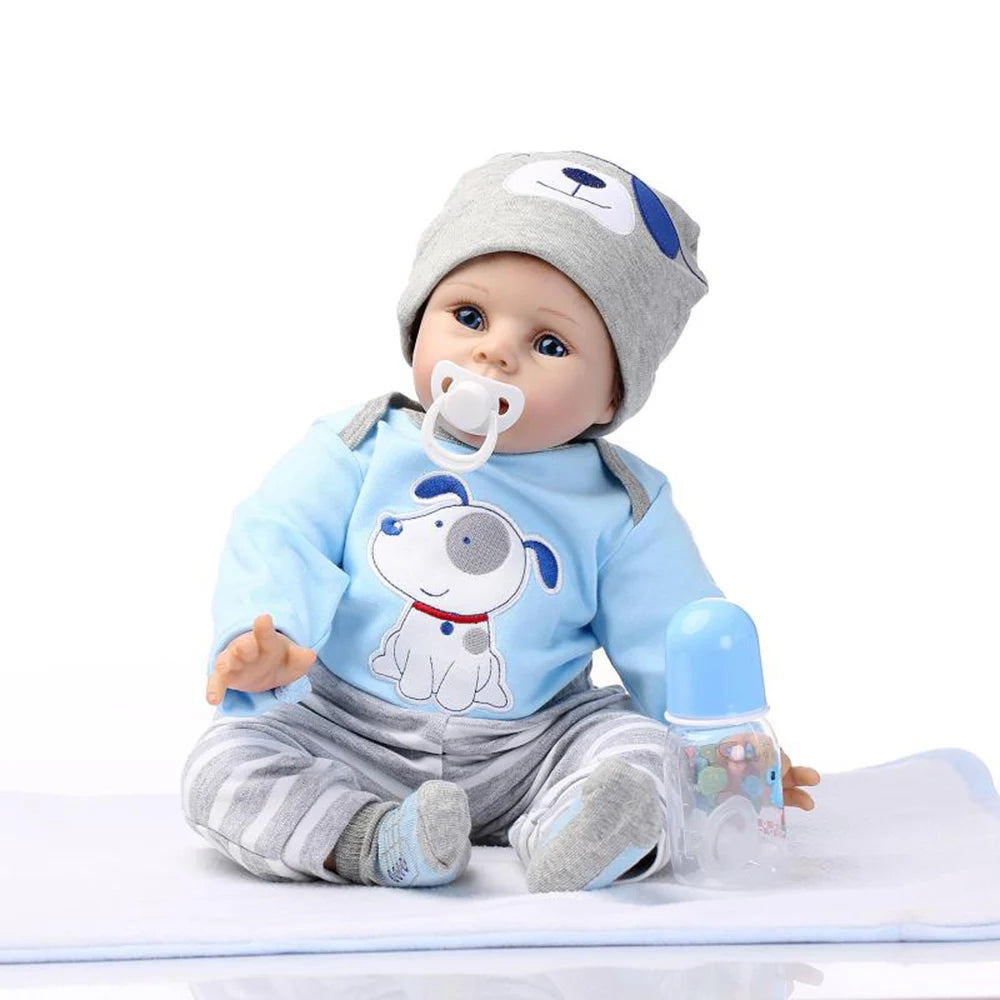 Reborn Toddler Dolls 22 inch Soft Silicone Vinyl Realistic Reborn Dolls Girls For Gifts and Collectibles