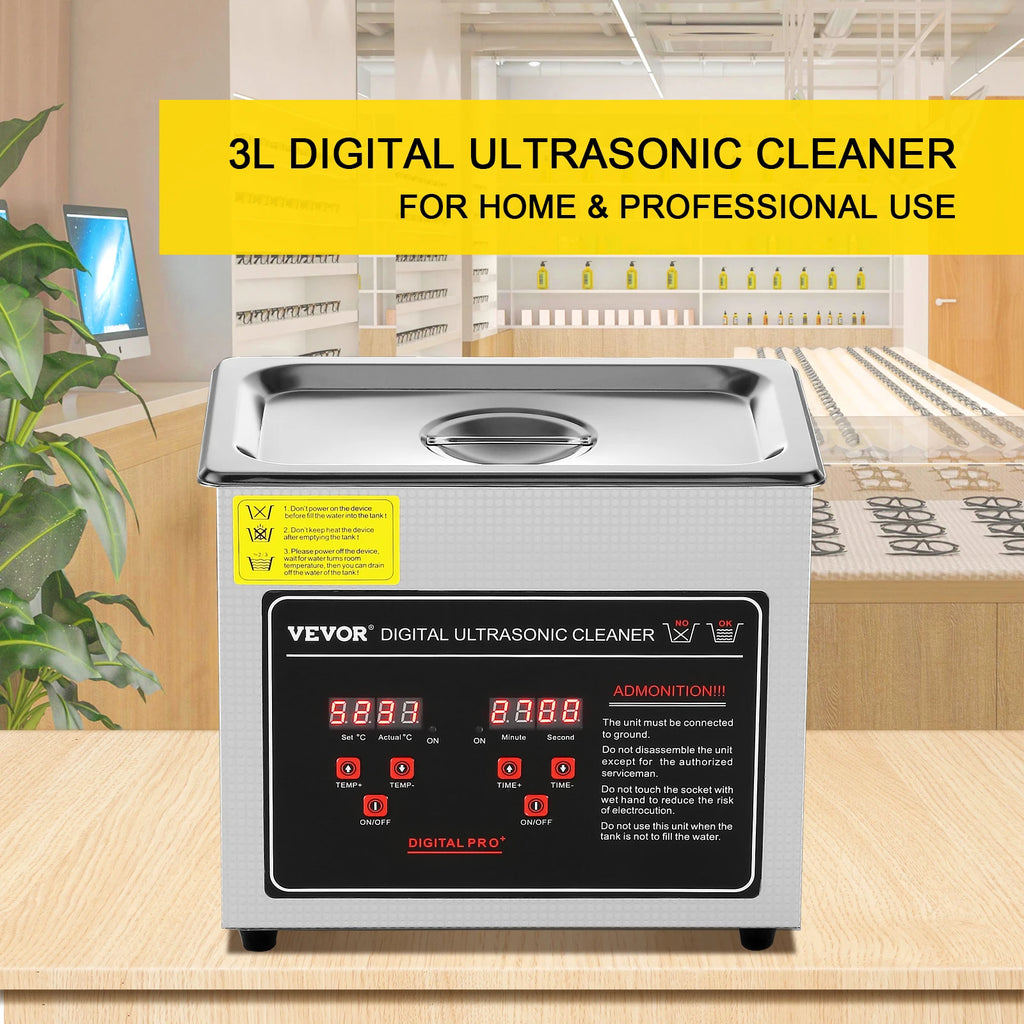 SucceBuy  2L 3L 6L 10L 22L 30L Ultrasonic Cleaner Stainless Steel Portable Cleaning Washing Machine Ultrasound Home Appliance