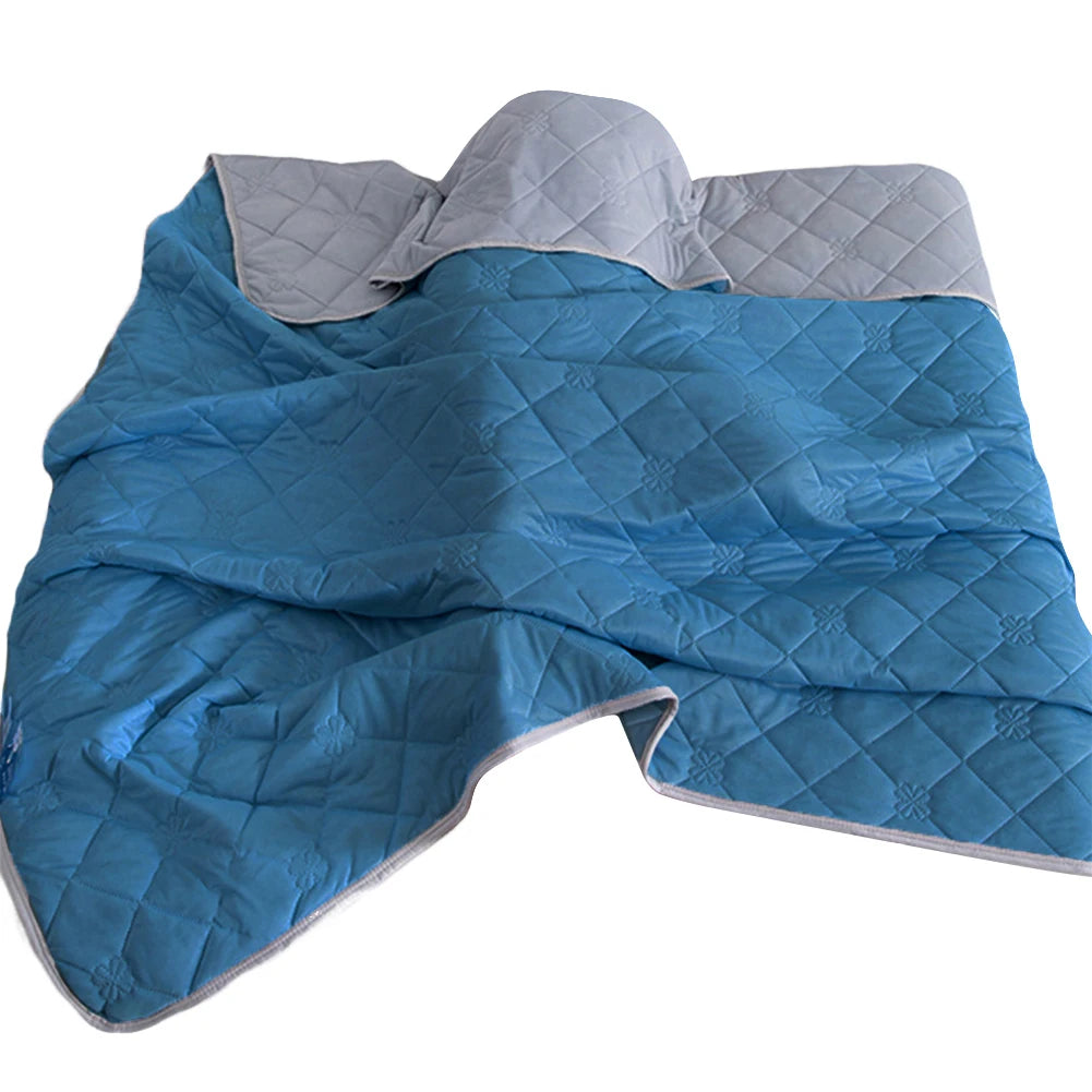 2025 New Cool Silk Ice Cream Summer Quilt Solid Color Printing Air Conditioner Quilt Machine Washable Water Washable Quilt