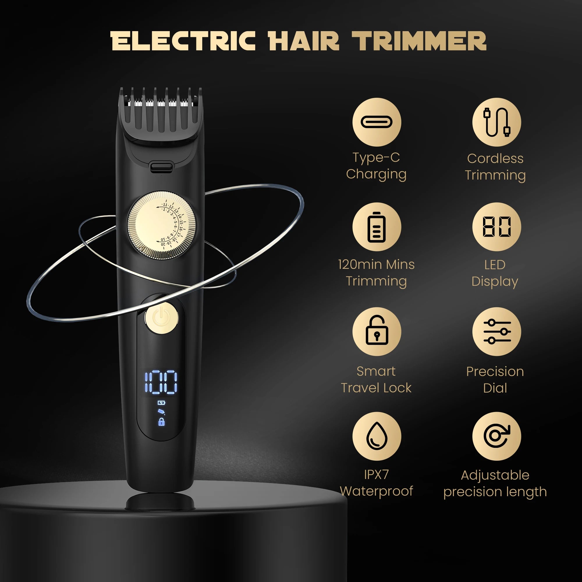 SEJOY Body Groin Area Hair Trimmer Lawn Mower Ceramic Blade Wet Dry Clippers Pubic Armpit Hair Hygiene Removal Bikini Trimmer