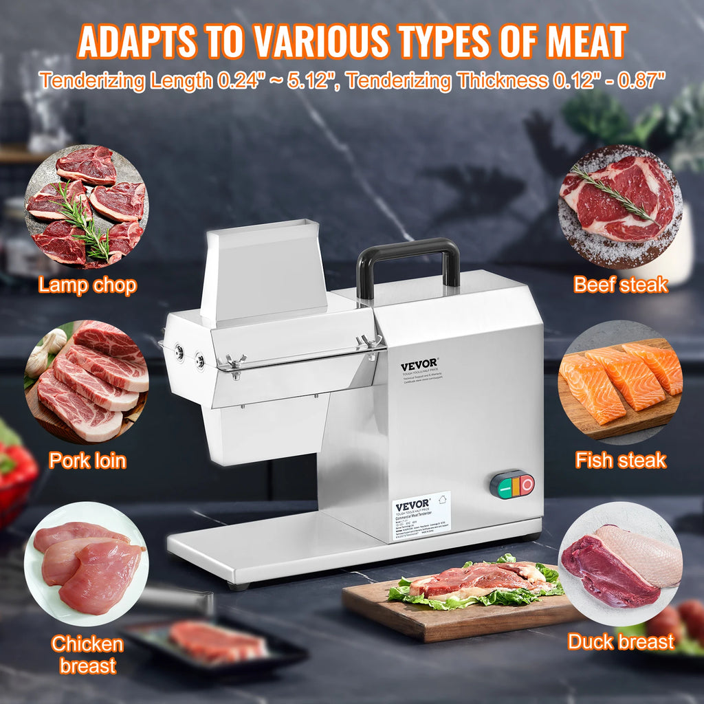 SucceBuy17inch 54Blades Commercial Meat Tenderizer 450W Electric Meat Tenderizer Machine for Pork Chicken Fish